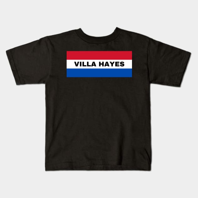 Villa Hayes City in Paraguay Flag Colors Kids T-Shirt by aybe7elf